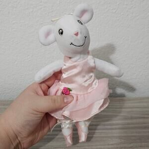 Angelina Ballerina Plush Doll Pink Dress 2002 HIT Entertainment Children's Book